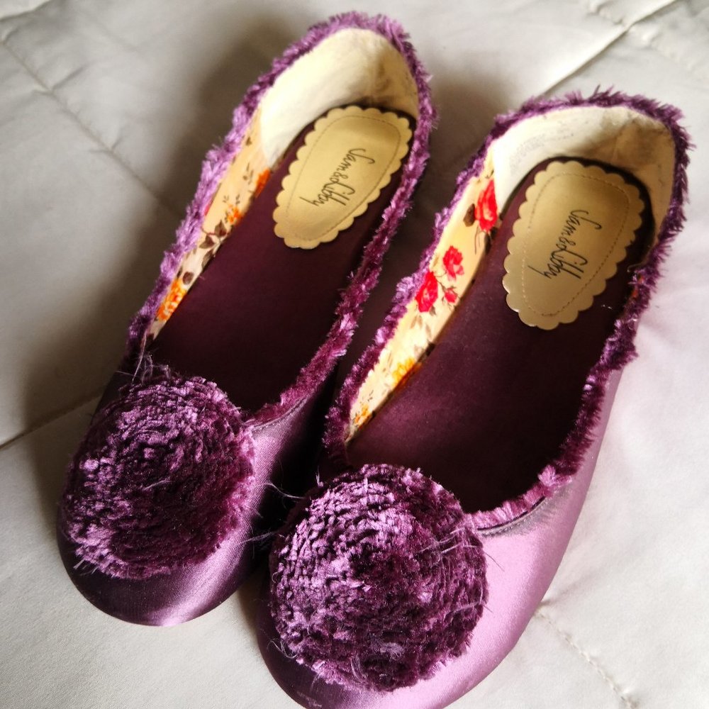 Sam and Libby Fancy Purple Flat 7.5